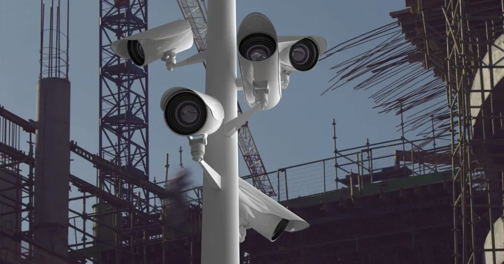 Multi-camera surveillance on site